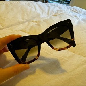 Celine Catherine sunglasses tortoise black gradient plastic
